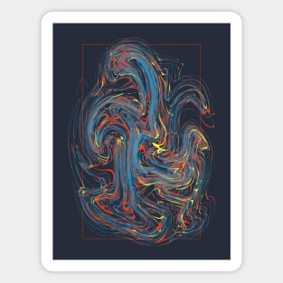 Abstract swirls Magnet